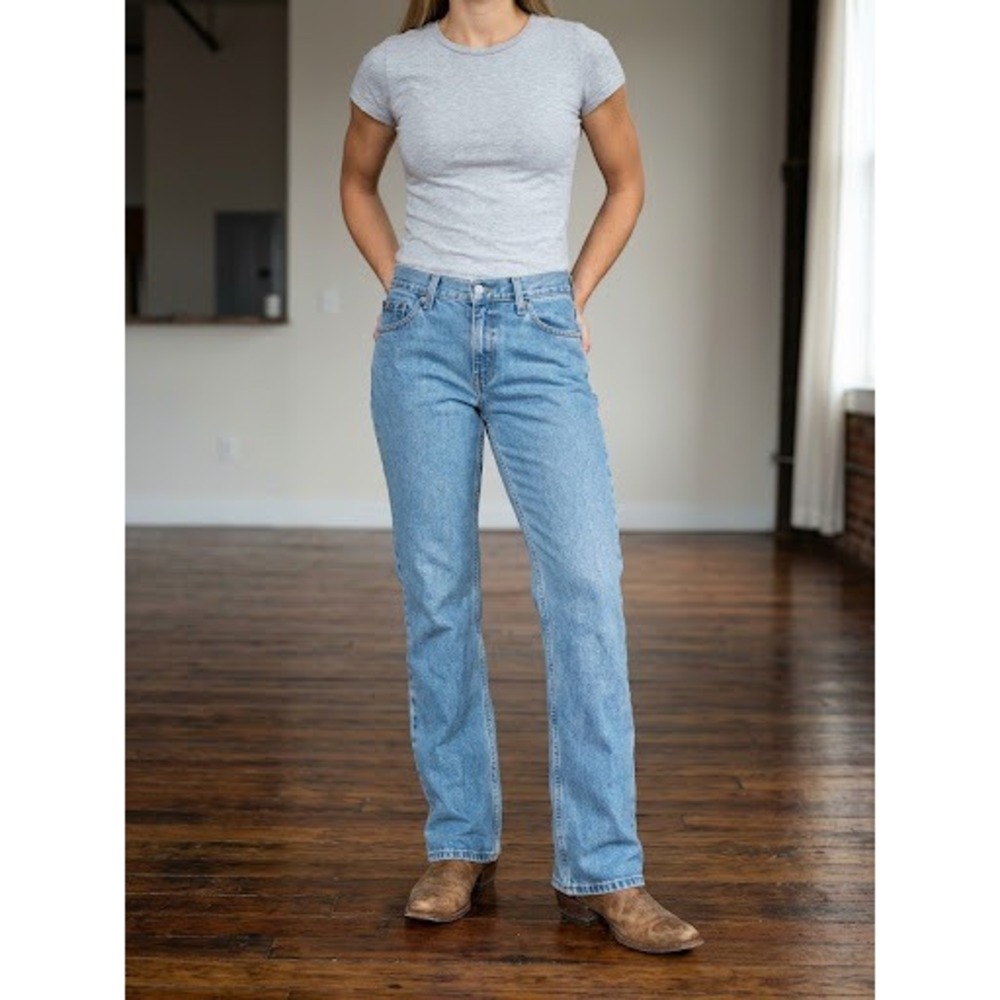 J.Crew Straight Leg Jeans Women Size 8 Light Wash Excellent 100% Cotton Denim